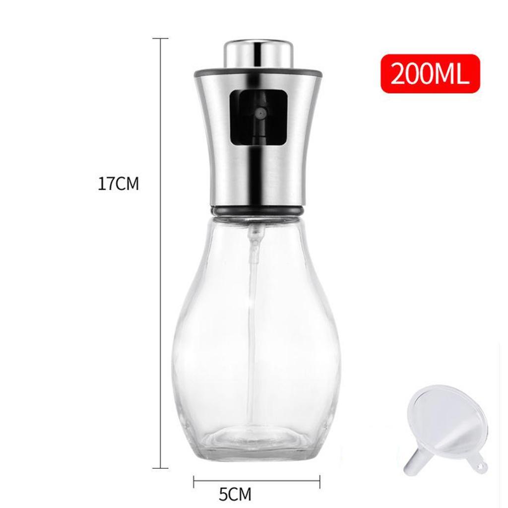 Empty Oil Bottle Olive Glass Vinegar Sprayer Bottle for Baking/Frying BBQ
