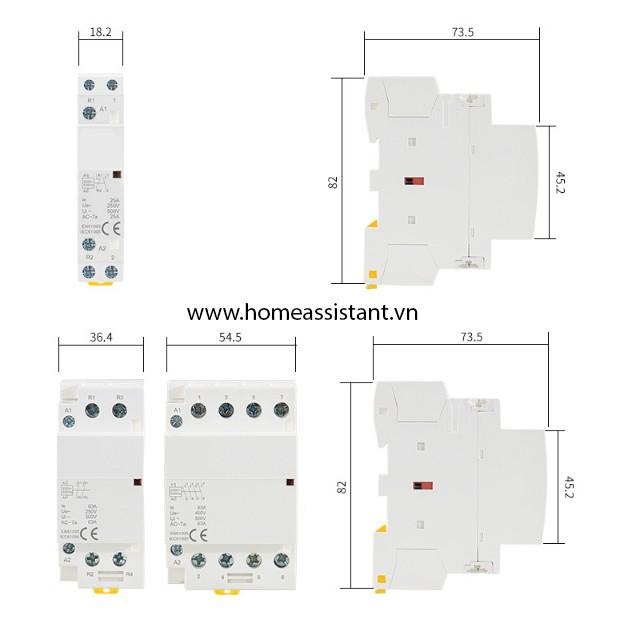 Khởi Động Từ 3 Pha 4P 63A MCT-63 (Contactor)