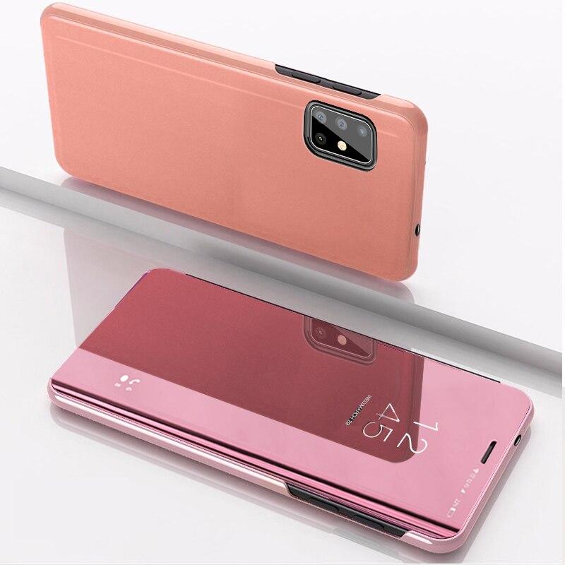 Bao Da Tráng Gương Thời Trang Cho Samsung Galaxy A01 A11 A21 A31 A41 A70E A51 A71 A81 A91