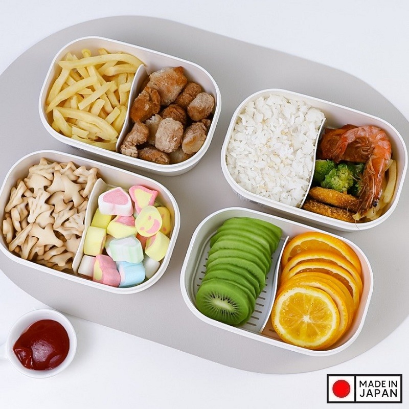 Hộp cơm trưa có vách chia ngăn Nakaya 650m - Hàng Nội Địa Nhật Bản