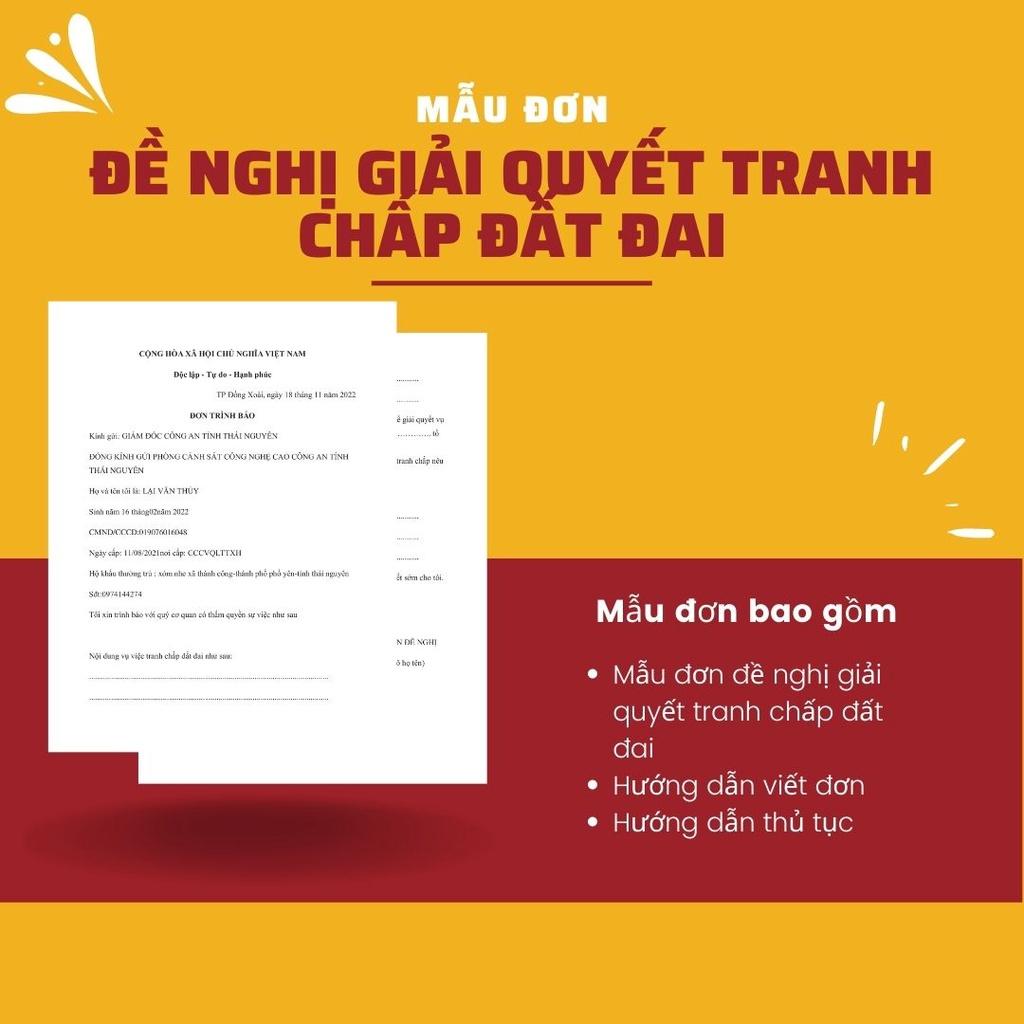 Mẫu đơn đề nghị giải quyết tranh chấp đất đai chuẩn mới nhất + Hướng dẫn viết đơn của Luật sư