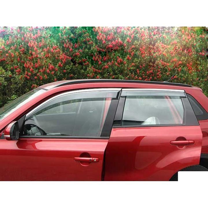 Bộ vè che mưa Suzuki Vitara 2015-2019 chỉ mạ Crom cao cấp