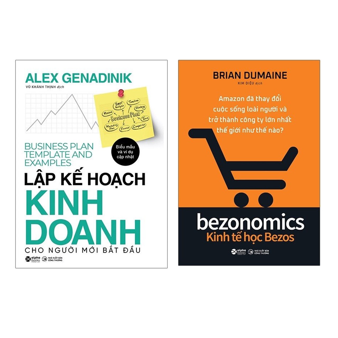 Combo Lập Kế Hoạch Kinh Doanh Cho Người Mới Bắt Đầu + Kinh Tế Học Bezos