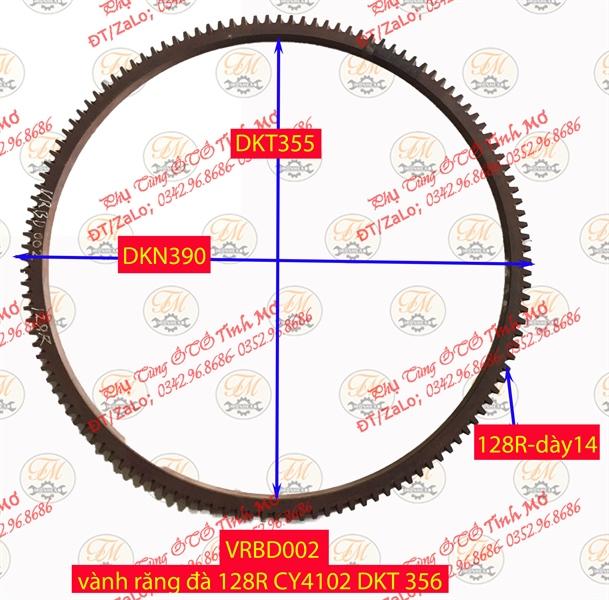 Vành răng bánh đà 128R CY4102 DKT 356