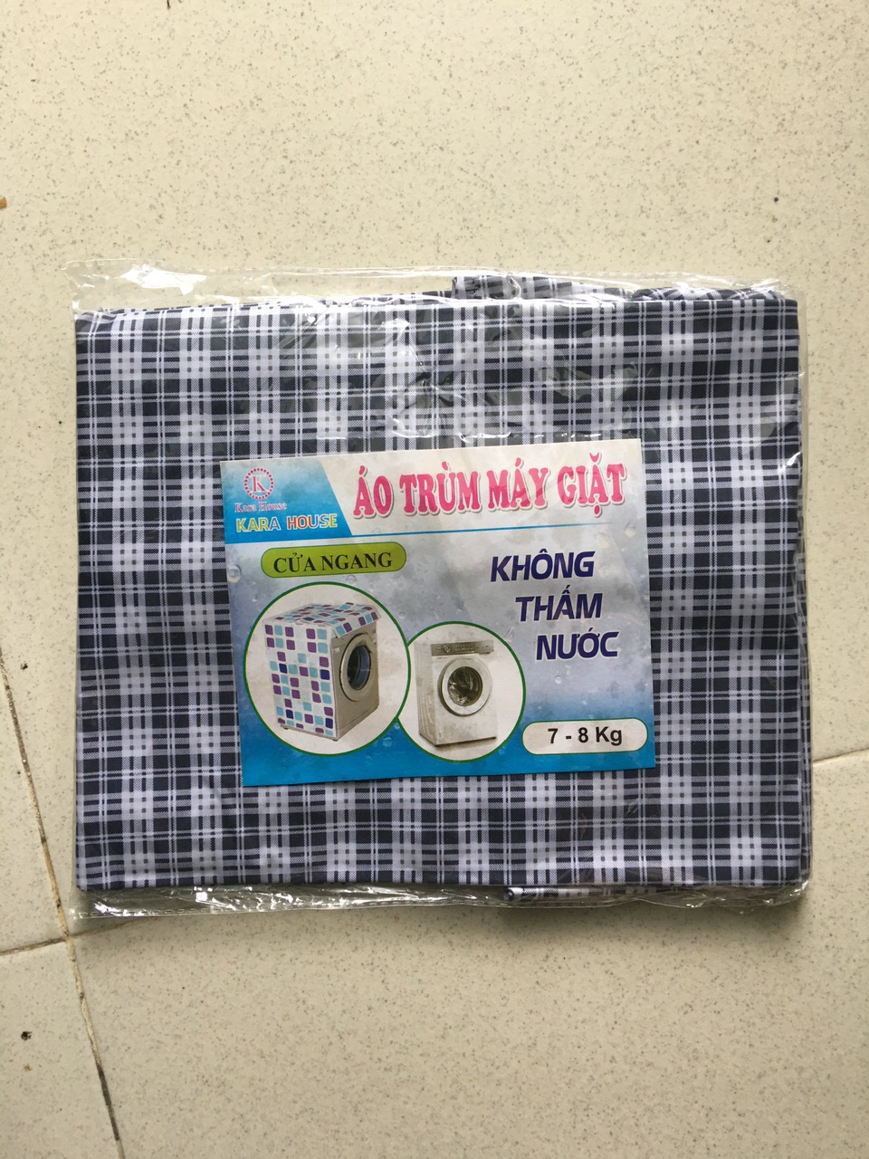 Áo trùm máy giặt cửa ngang ,vải dù siêu bền tiện lợi cho tất cả máy từ 7-15 kg chống thấm tối đa