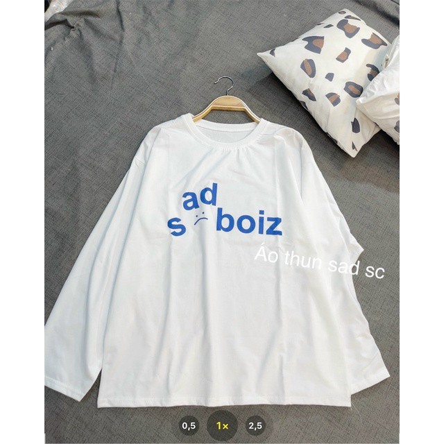 Áo sad boiz ripped signature long sleeve Áo thun tay dài sadboiz RIPPED SIGNATURE chất cotton, Áo Thun Tay Dài Cá Tính SADBOIZ RIPPED SIGNATURE LONG SLEEVE , Sweater Nam Nữ Unisex Form Rộng