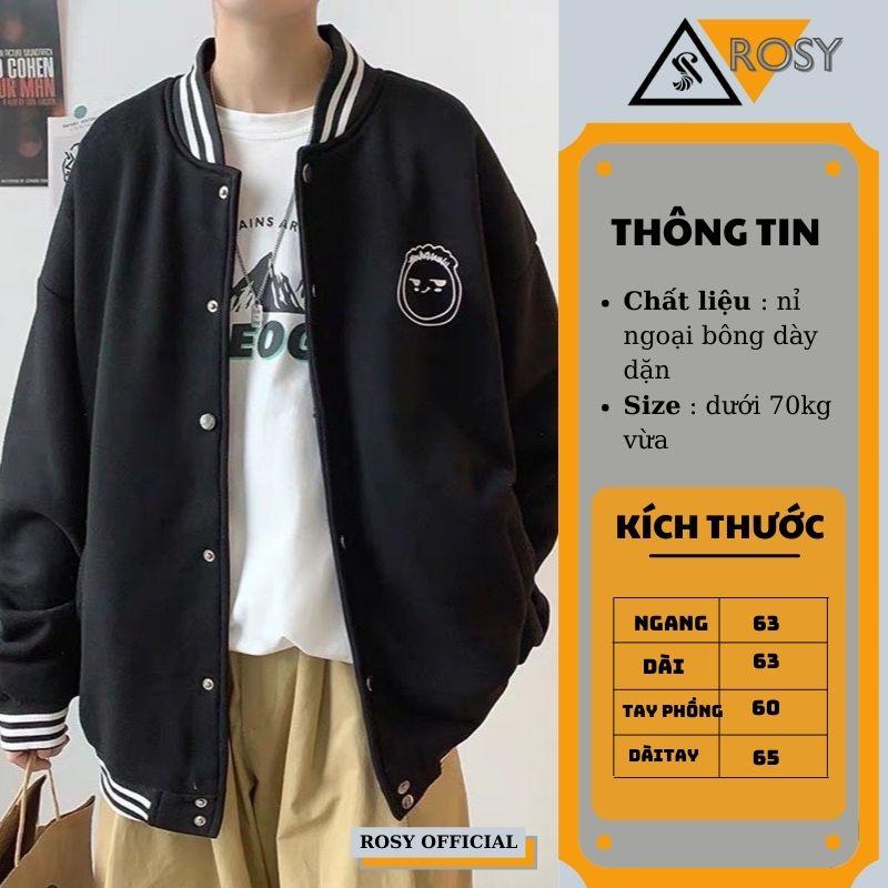 Áo khoác bomber nỉ unisex khóa zip oversize form rộng chất nỉ bông dày dặn nam nữ đều phù hợp, Áo khoác nỉ bomber phù hợp nam nữ giá rẻ có ảnh thật, áo Bomber Unisex Form Rộng