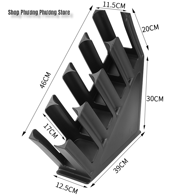 Kệ mica 4 ngăn đựng ly, cốc cà phê, sinh tố, trà sữa