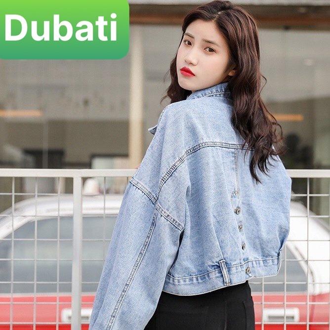 ÁO KHOÁC JEAN NỮ 3 CÚC SAU CÁ TÍNH THỜI TRANG SIÊU HOT- DUBATI FASHION