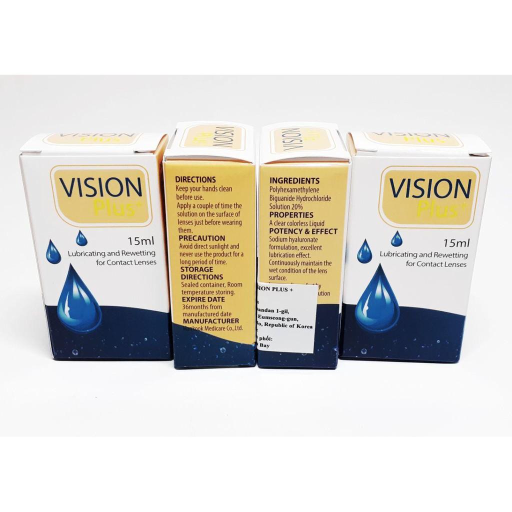 Nhỏ Mắt Kính Áp Tròng Vision Plus +