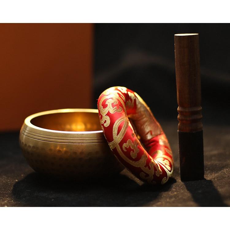 Bát Xoay Nepal - Chuông Xoay Nepal -  Chuông Xoay Nepal, Bát Hát, Singing Bowl Kèm Dùi  8cm