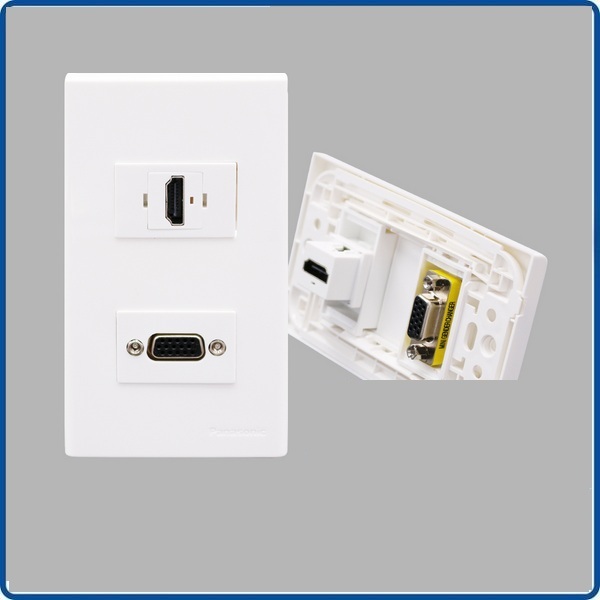 Bộ WallPlate 2 cổng âm tường HDMI - VGA