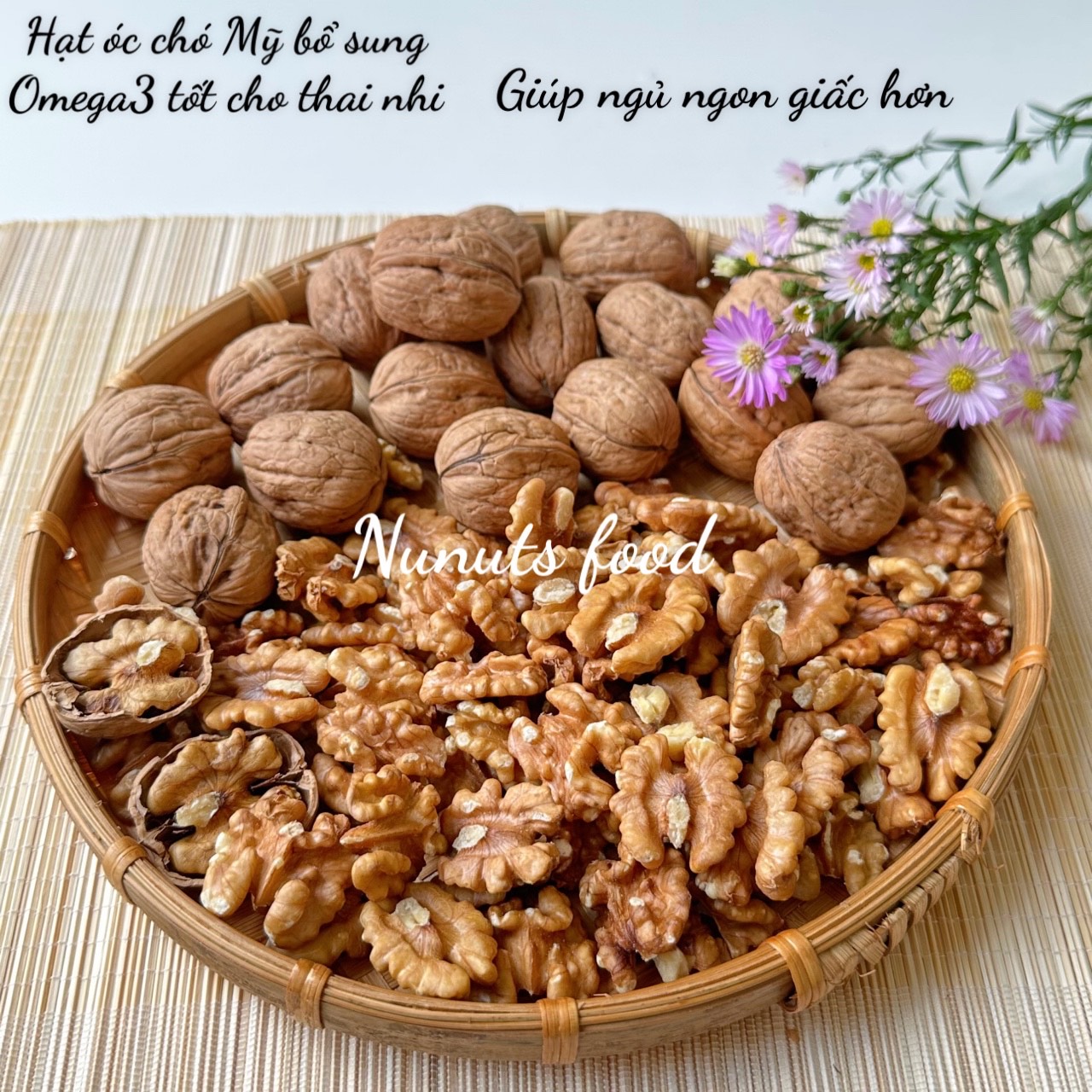 Hạt óc chó còn vỏ chuẩn Mỹ - tặng kèm khạy tách vỏ trong túi, hàng mùa vụ mới, hạt ngon, không hôi dầu ăn trực tiếp hoặc làm sữa đều ngon