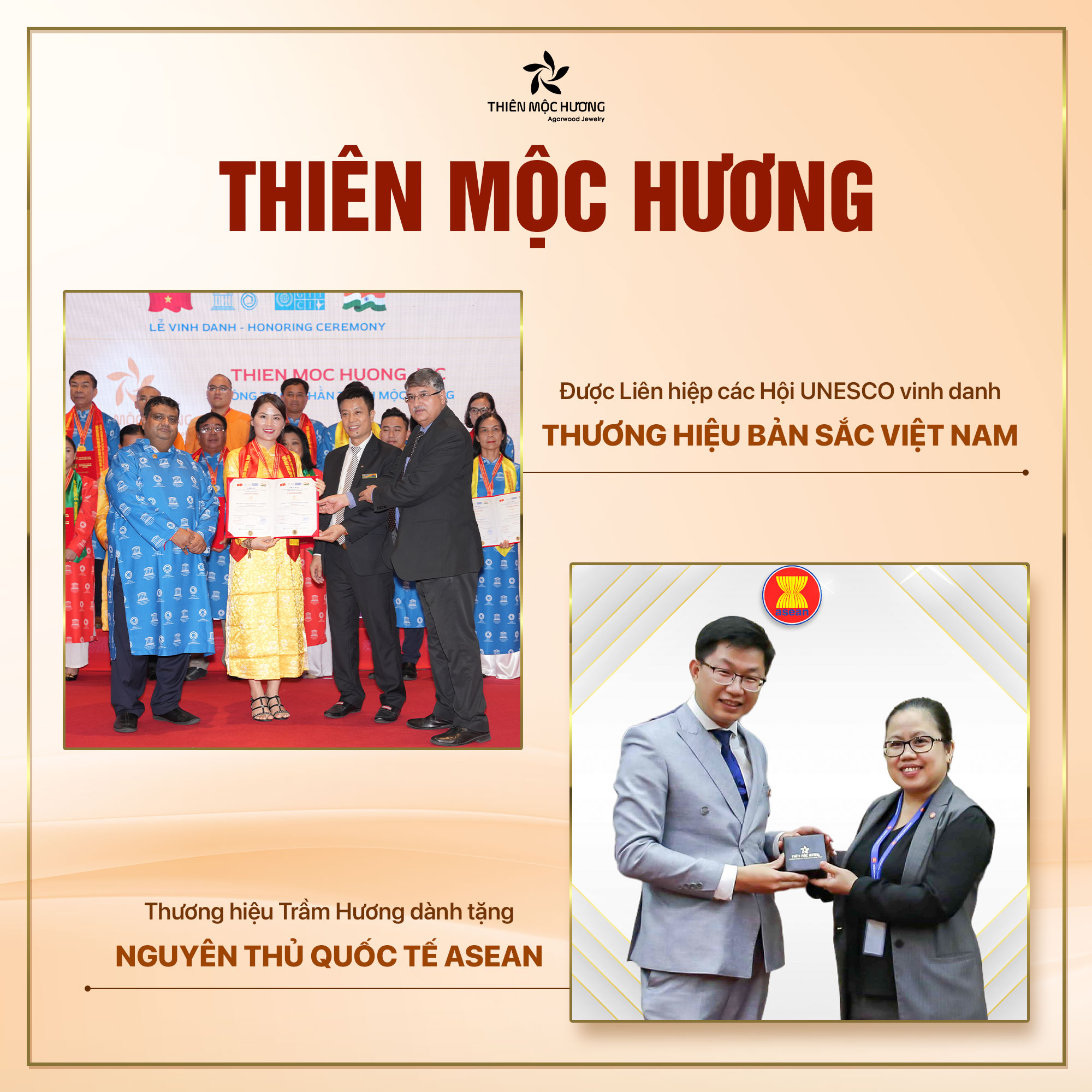 Vòng tay trầm hương 108 hạt Minh Nguyệt Thiên Mộc Hương dòng Việt Nam vân dọc, thành công, hạnh phúc