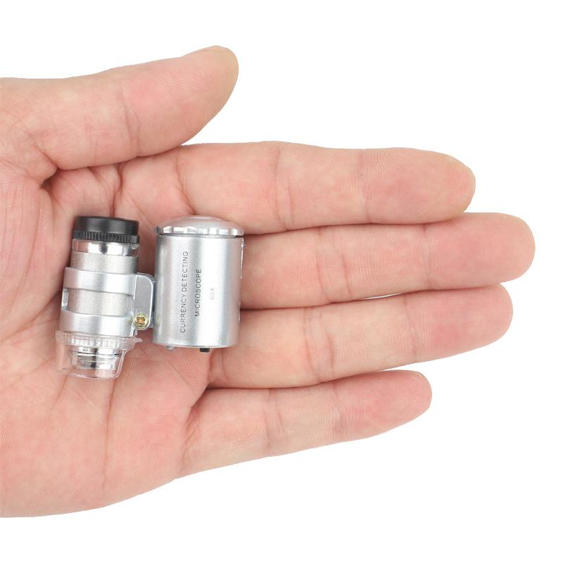 Kính Lúp Cầm Tay Mini 60X Có Đèn