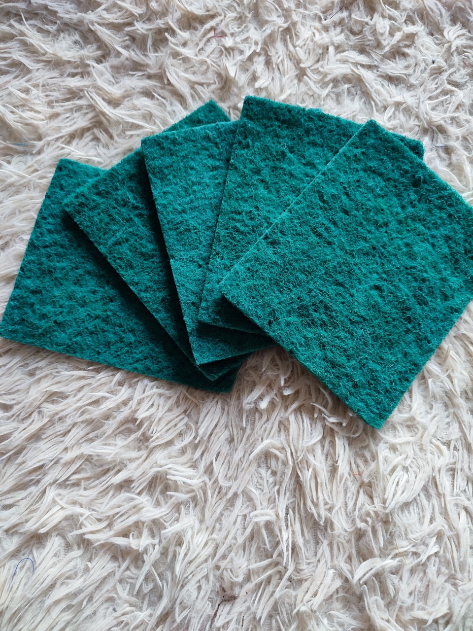 Lố 10 Miếng cọ xoong nồi nhám xanh, Chà nhà bếp, miếng rửa bát