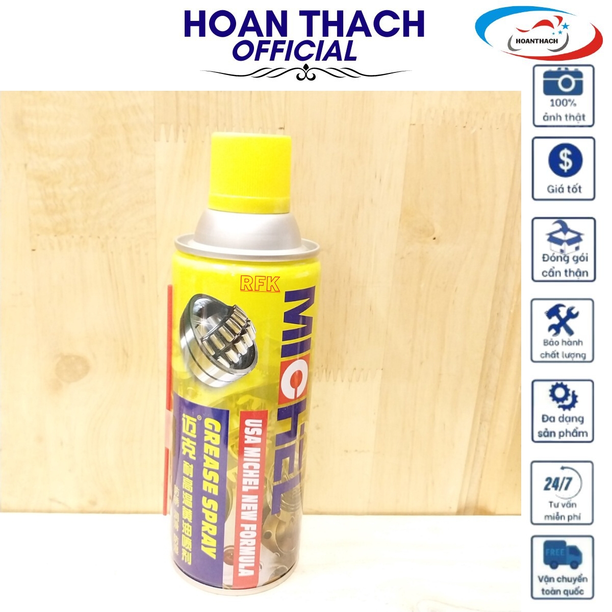 Dầu Bảo Dưỡng Kim Loại Michel (Grease Spray - 24C/1T) Dùng cho mọi dòng xe SP019517