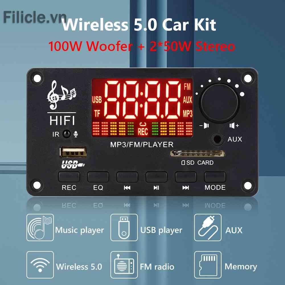 Bản Mạch Giải Mã Âm Thanh 2x50W 100W Bluetooth 5.0 MP3