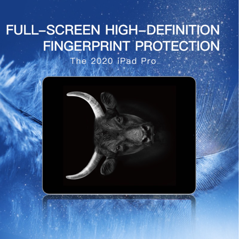 Miếng dán màn hình kính cường lực cho iPad hiệu MIPOW KINGBULL PREMIUM HD - Hàng Chính Hãng