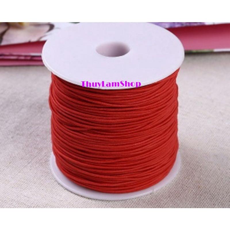 Cuộn thun vải 1mm co giãn dài 100m xâu hạt, vòng, làm handmade