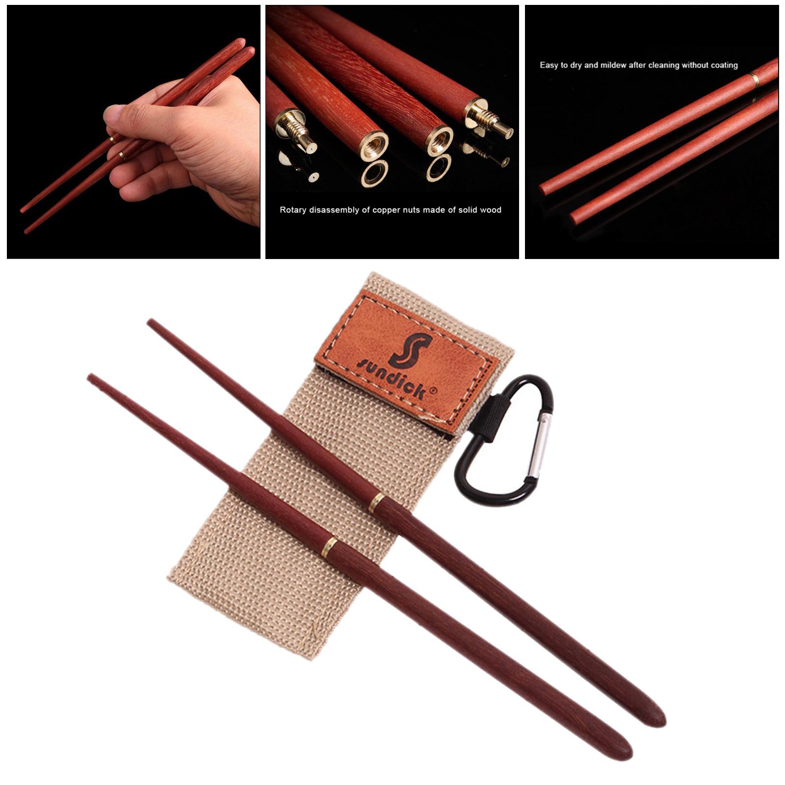 1Pair Folding Chopsticks Portable Tableware School Office Travel