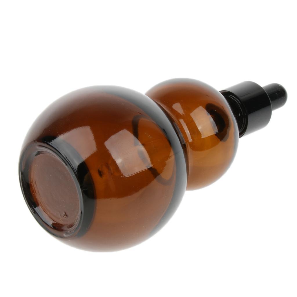 4 Pieces Amber Glass Bottle, Amber Bottle Essential Oil Bottle with Glass Dropper