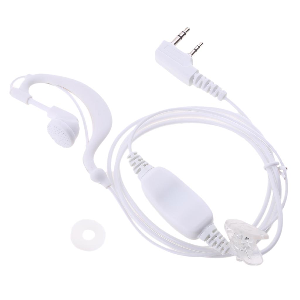 2 Pin G-Shape Headset PTT Mic Headphone for   2 Way