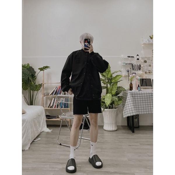 Áo bomber dù thêu da siêu hot áo bomber unisex hàn quốc
