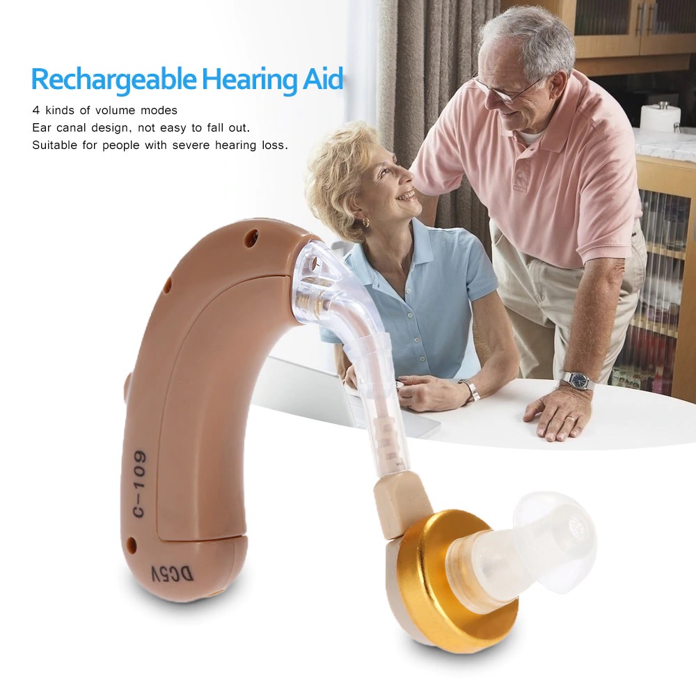 SOAIY Máy Trợ Thính Không Dây Axon C-109 Pin Sạc, Tiện Lợi - Hàng Nhập Khẩu