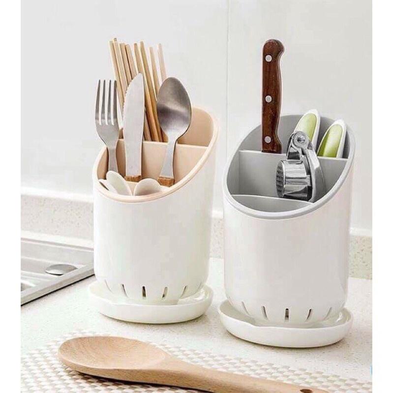 ỐNG ĐỰNG ĐŨA MUỖNG THÌA THIẾT KẾ 3 NGĂN THÔNG MINH HIỆN ĐẠI