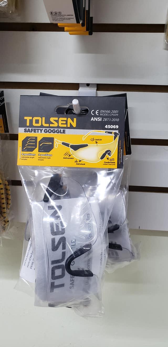 KÍNH BẢO HỘ CÓ DÂY TOLSEN 45069 - HÀNG CHÍNH HÃNG