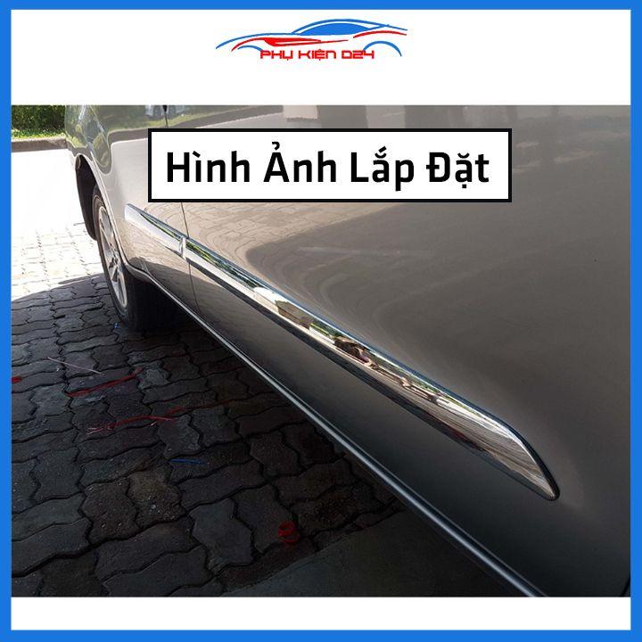 Bộ ốp nẹp sườn Innova 2017-2018-2019-2020-2021-2022 mạ crom trang trí làm đẹp xe