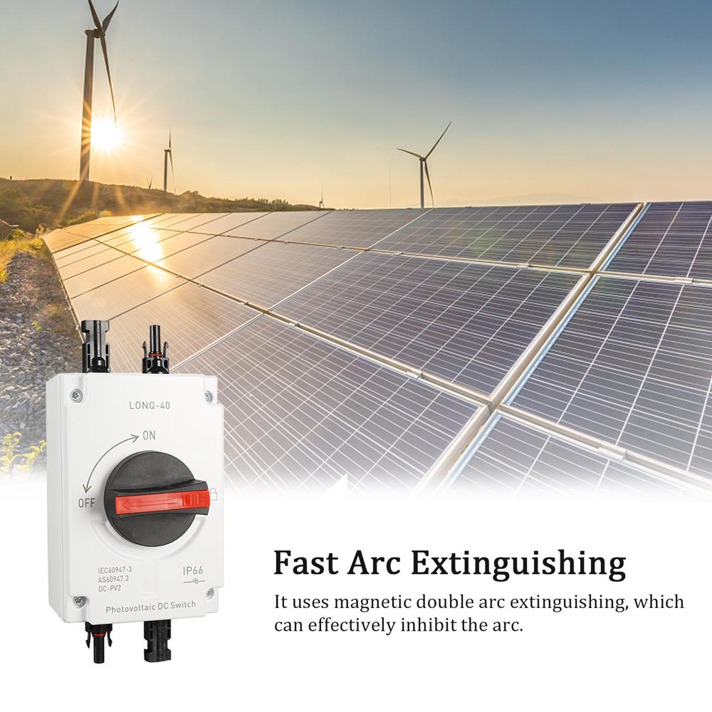 32A 4P PV Direct Current Disconnect Switch Outdoor Dustproof and Waterproof Transfer Switch IP66 Photovoltaic Direct Current Switch