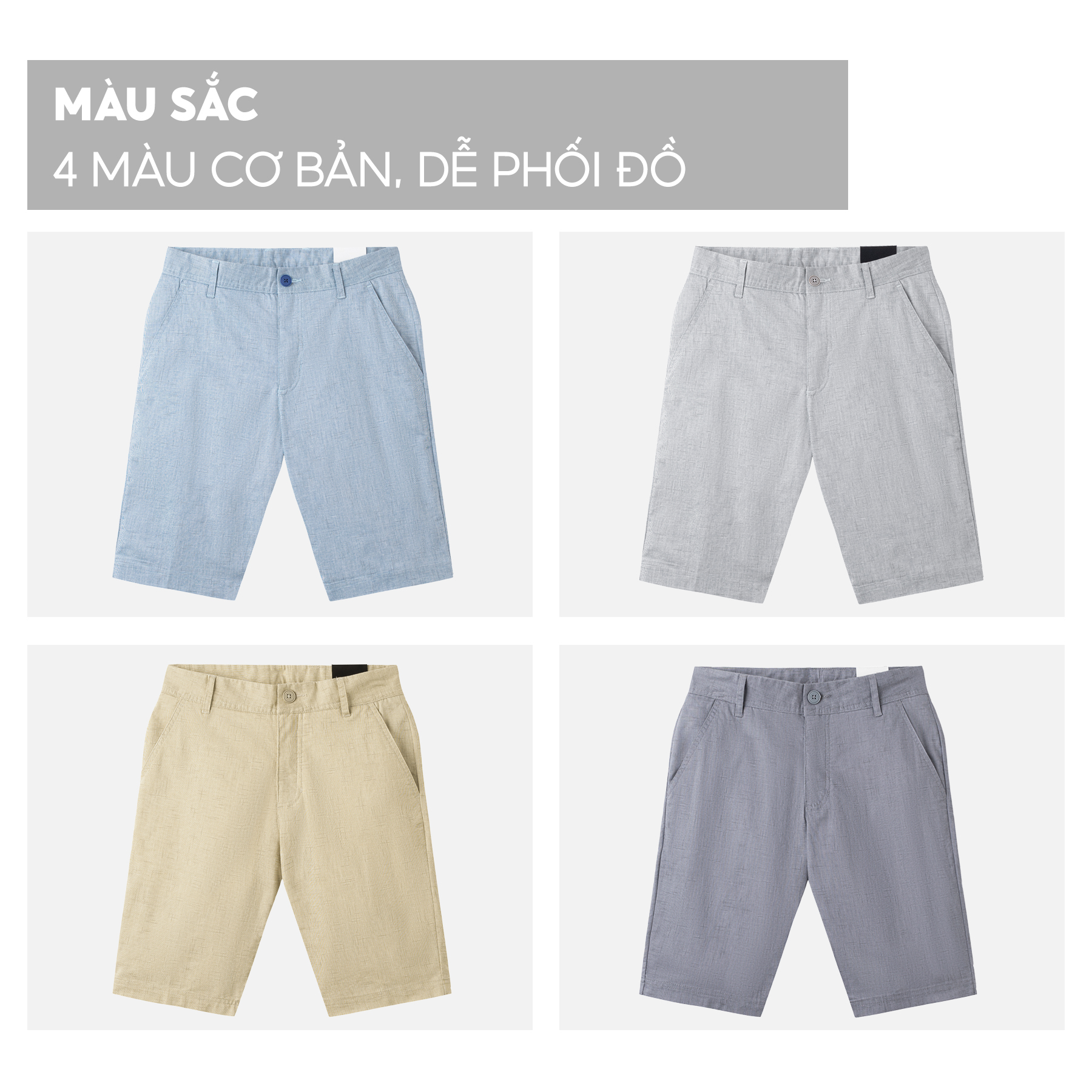 Quần Short Kaki Nam 5S PREMIUM, Chất Cotton Kaki Mềm, Thấm Hút, Mát, Giữ Phom, Thiết Kế In Họa Tiết Trẻ Trung