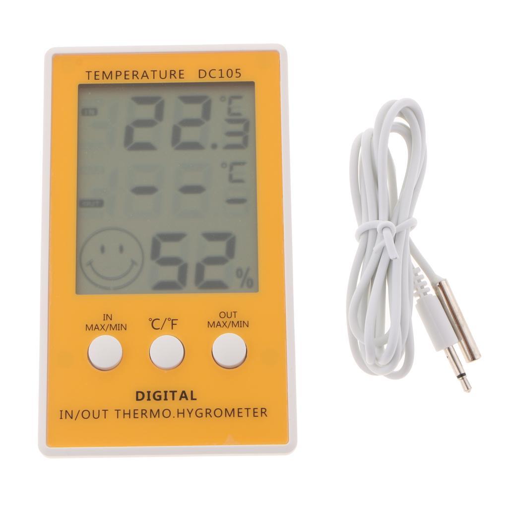Multi-function Temperature Meter DC105+ Touch Electronic Weather Clock