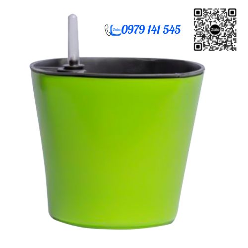 CHẬU TRỒNG CÂY THÔNG MINH TỰ DƯỠNG: Có Phao Báo Nước, Chậu Tự Dưỡng Thông Minh, Trồng Cây Văn Phòng, Nội Thất, Tự Tưới Thẩm Thấu, Nhựa ABS Cao Cấp An Toàn, Tiện Lợi