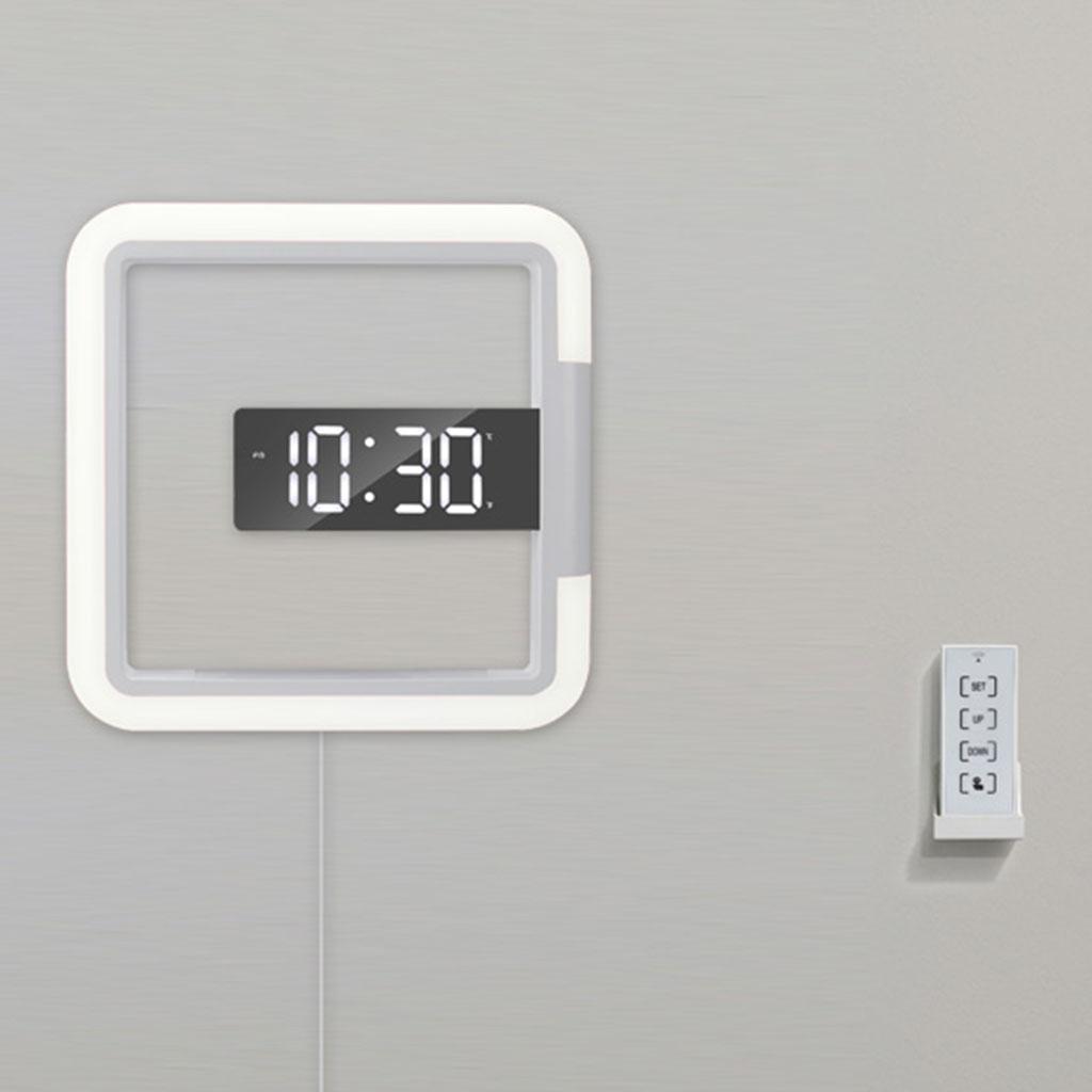 Modern Digital Wall Clock   Office Temperature Display Clock Decor