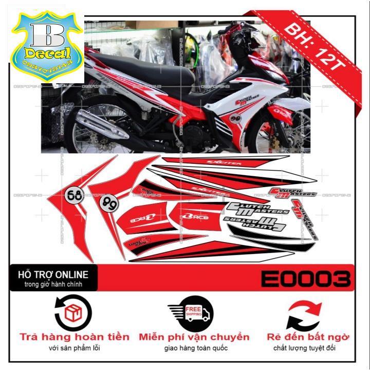 Tem rời dành cho EXCITER 2011 TRẮNG ĐỎ