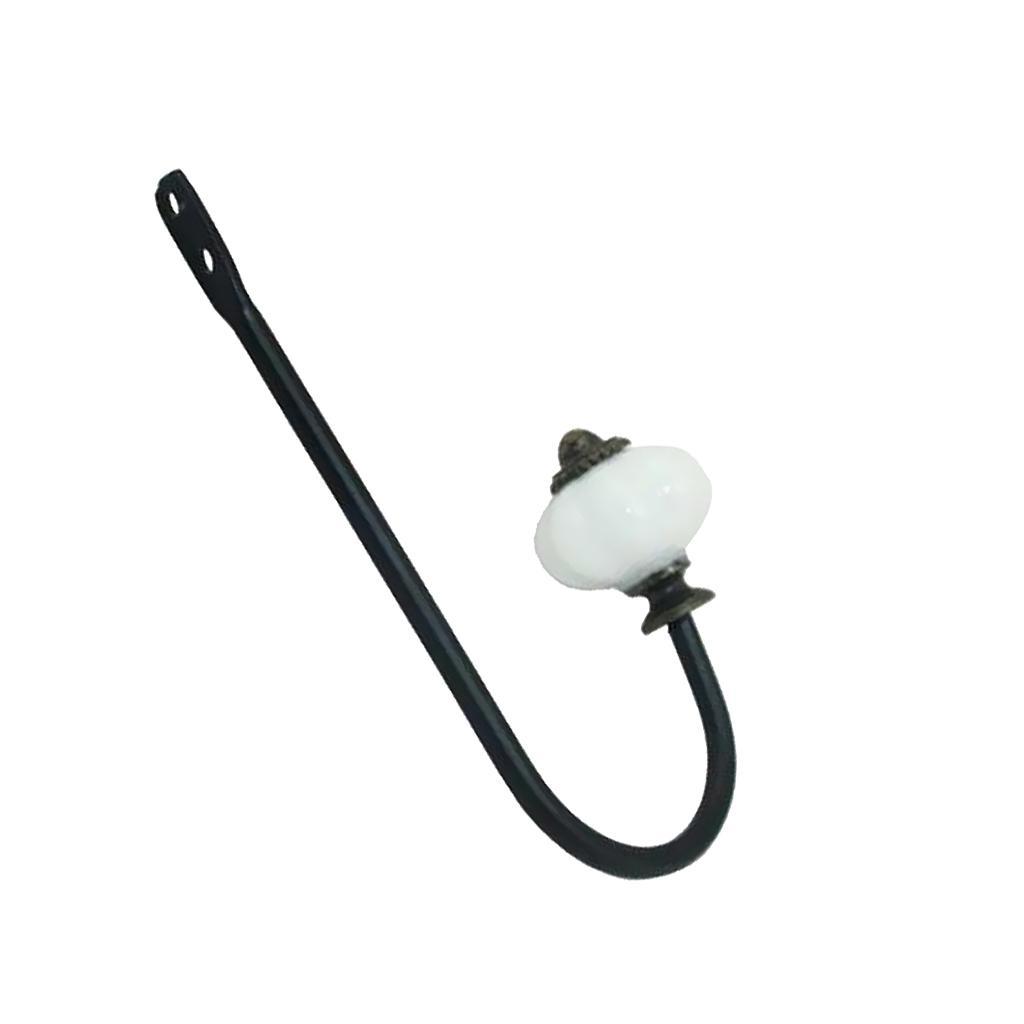 2x European Single&Double Heads Wall Hooks Holder Key