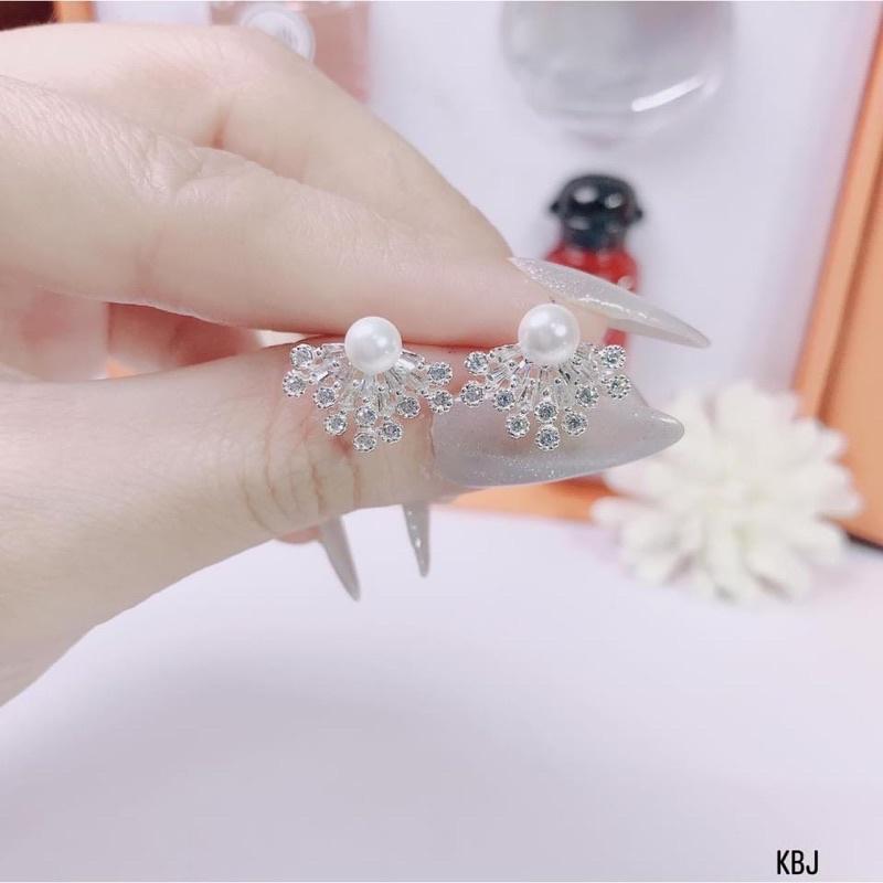 Bông tai nữ siêu xinh, chất liệu bạc ta. Sáng đẹp lung linh- Bạc Nomi