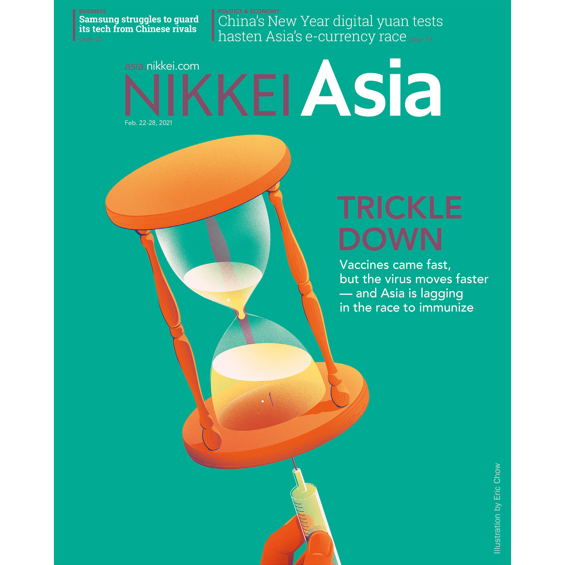 Nikkei Asian Review: Nikkei Asia - 2021: TRICKLE DOWN - 8.21, tạp chí kinh tế nước ngoài, nhập khẩu từ Singapore