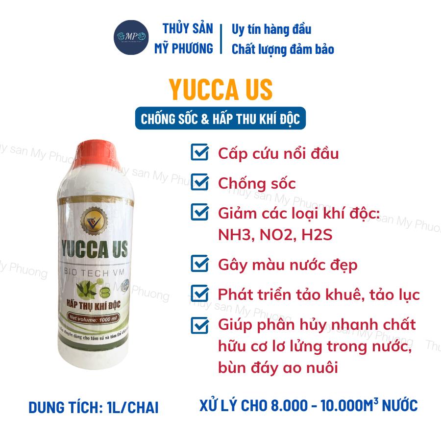 Chống sốc nổi đầu Yucca Us nước Saponin xử lý khí độc sạch môi trường nguyên liệu Mexico tôm thẻ cá lươn ếch ốc ba ba