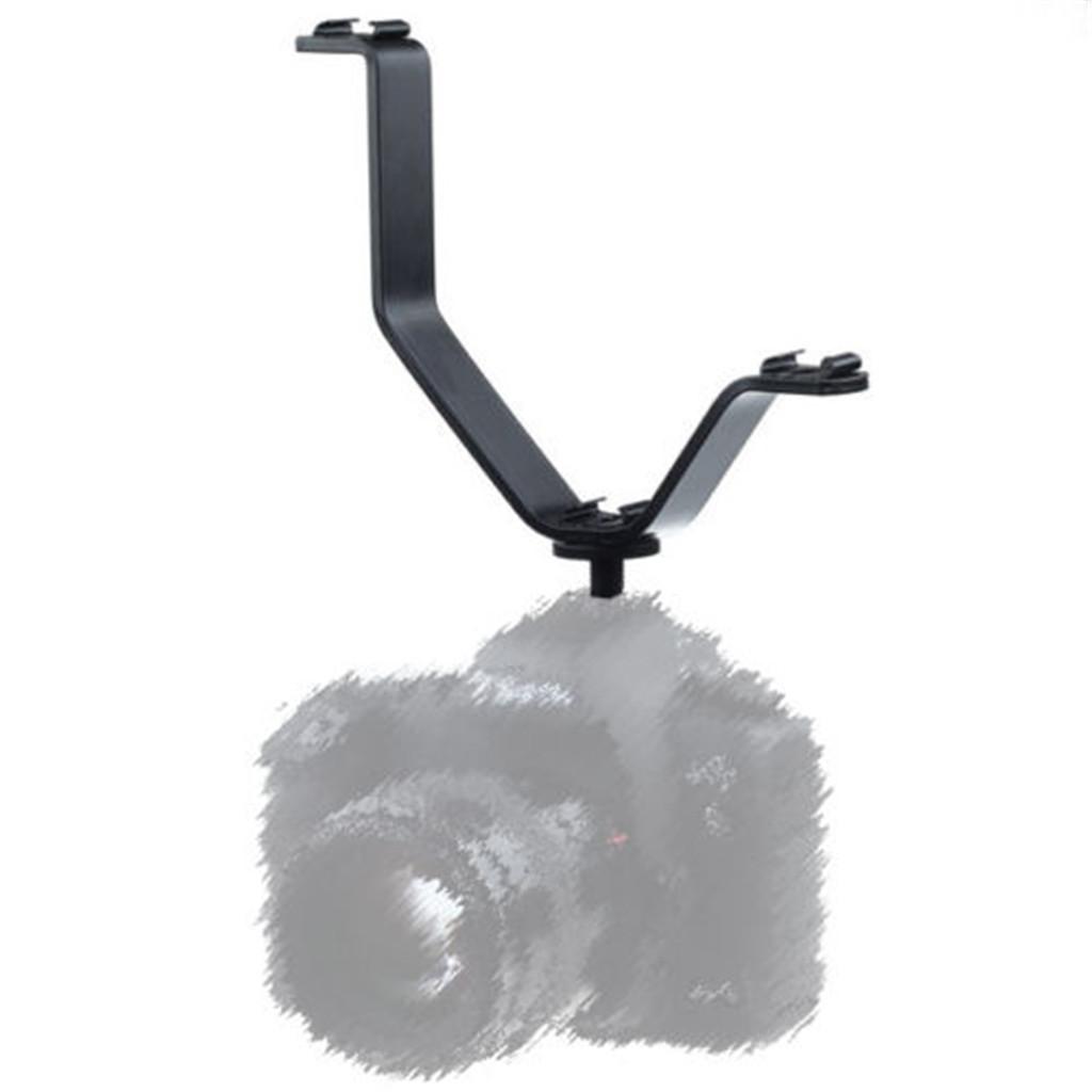 V Type  Shoe Mount Flash Bracket for Camera Monitor Video