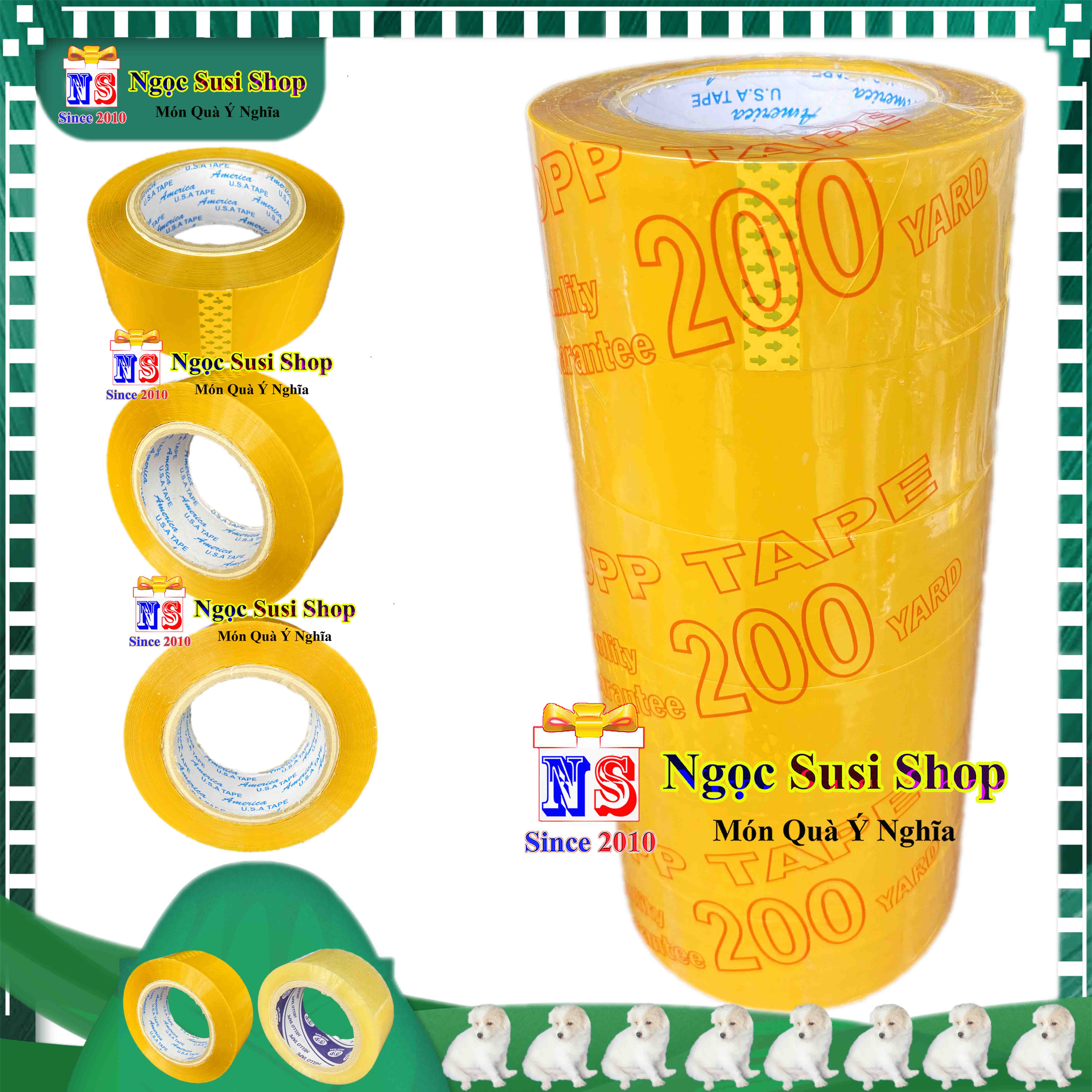 1 CUỘN BĂNG KEO TRẮNG TRONG VÀNG ĐỤC SIÊU DÍNH NHA MUA CHỌN LOẠI - BĂNG DÍNH CHẮC CHẮN