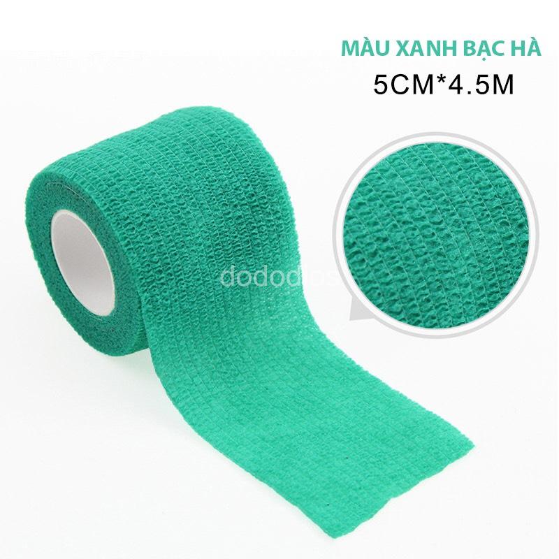 Băng Keo Thể Thao Tự Dính Đá Bóng Cuốn Cổ Chân Cổ Tay Cao Su Non Vải Chống Chấn Thương - Hàng chính dododios