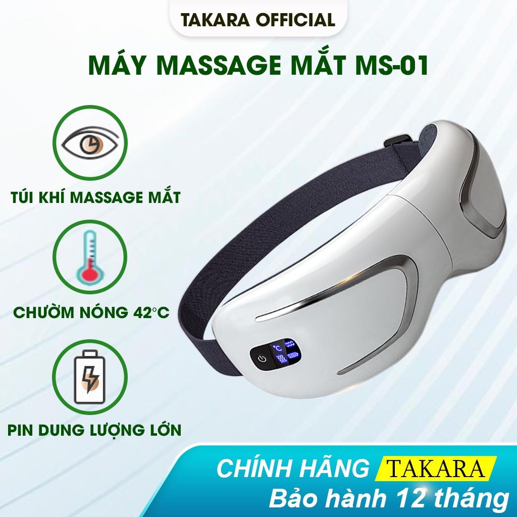 Máy Massage Mắt, Mát Xa Thư Giãn Takara Chăm Sóc Giảm Đau Nhức Mỏi Với 5 Chế Độ Tự Chọn BH 12 Tháng MSM01