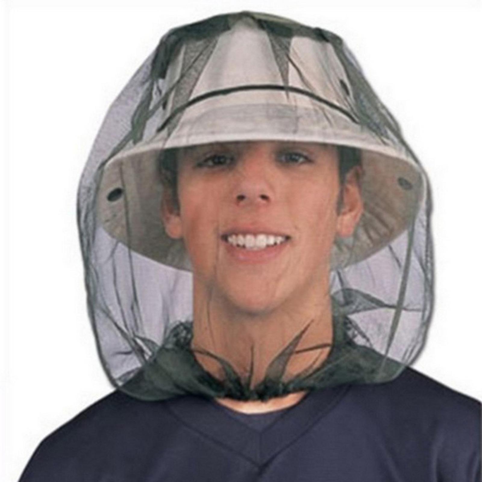 Head Net Face Neck Fly Netting Hood with Extra Fine Holes Soft Durable Breathable Face Cover for Camping, Hiking, Adventure, Fishing