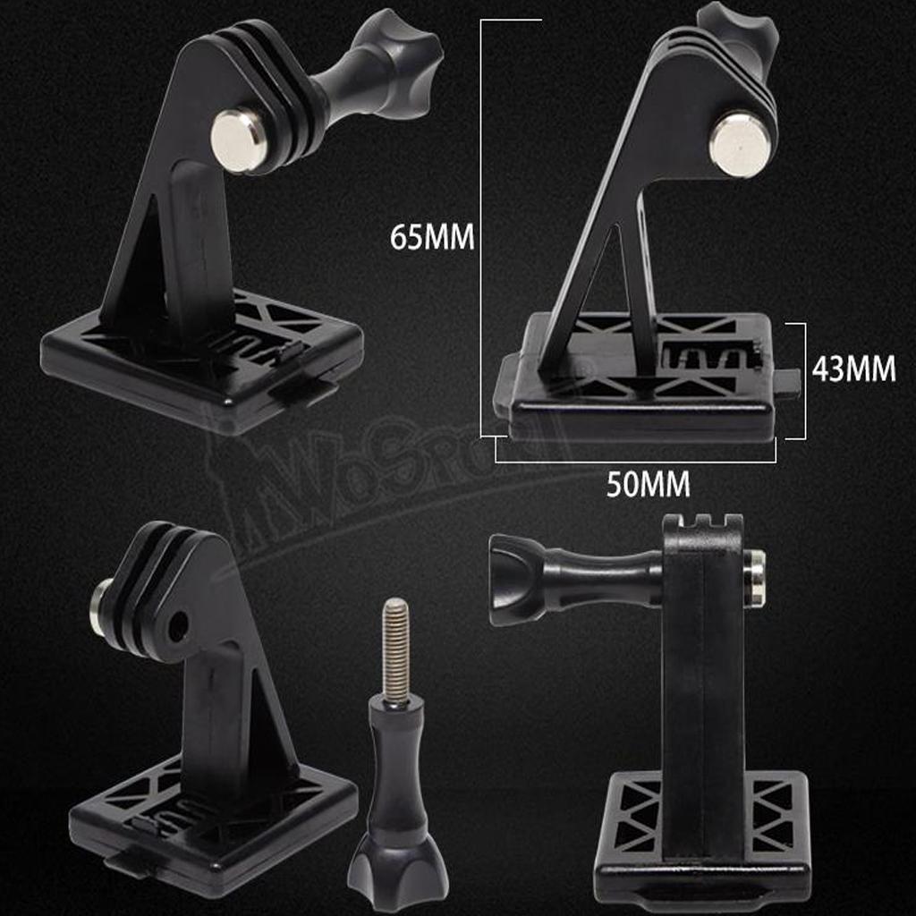 Nylon Helmet Mount Adapter Bracket for Sports Camera Outdoor Hunting Black