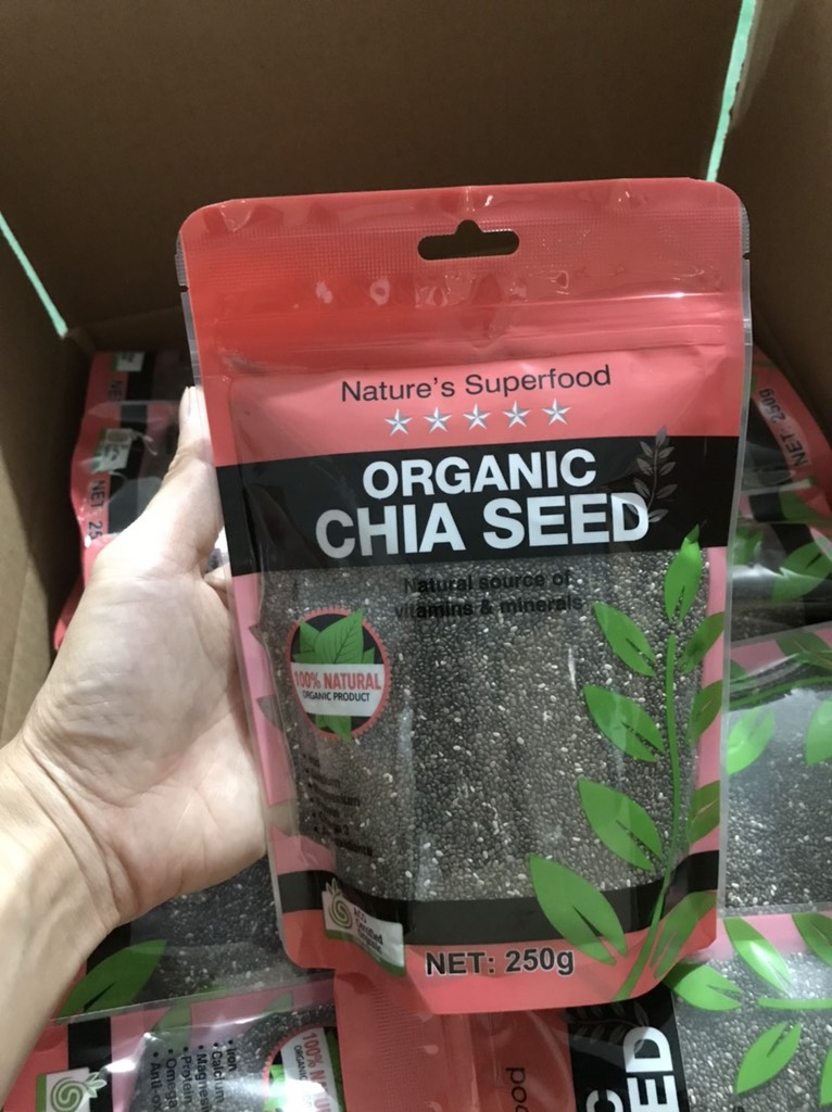 Hat Chia Úc Organic Chia Seed Giàu dinh dưỡng mang lại nhiều tác dụng tốt cho sức khỏe - OZ Slim Store