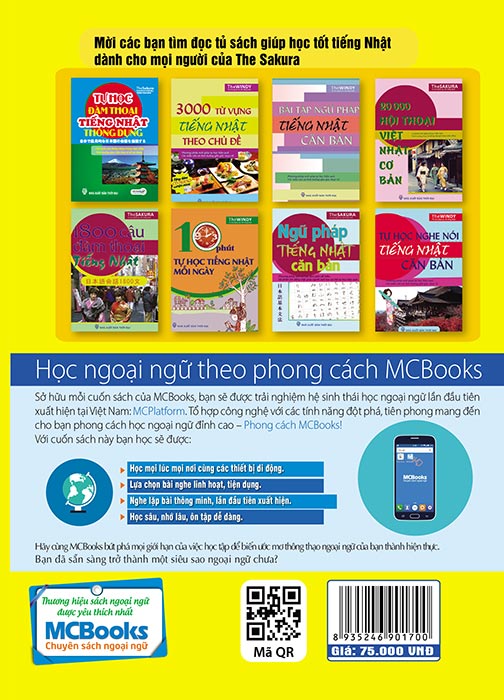 Tự Học Tiếng Nhật Cấp Tốc (Tặng Thẻ Flashcard Học Từ Vựng Kanji) (Học Kèm App: MCBooks Application)